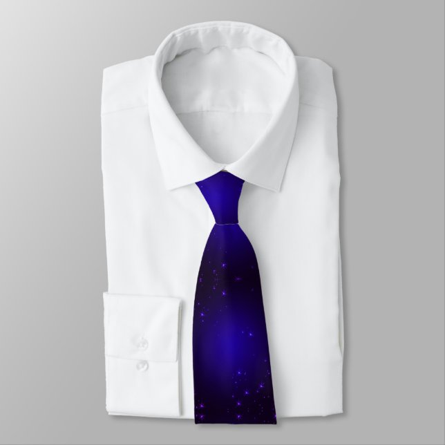 Purple Stars Tie (Tied)