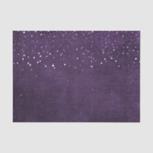 Purple Stars Tissue Paper