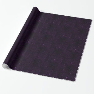 Purple Stars Wrapping Paper
