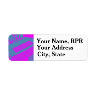 Purple Steno Machine Court Reporter Business Card Return Address Label