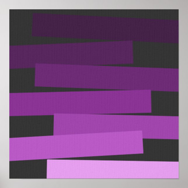 purple_steps_canvas poster (Front)