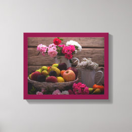 Purple Still Life Canvas Print|Table Setting