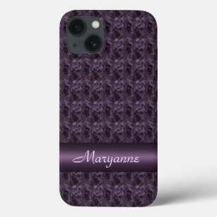 Purple Stone Tiled Design iPhone 13 Case