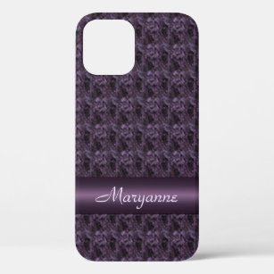 Purple Stone Tiled Design iPhone 12 Pro Case