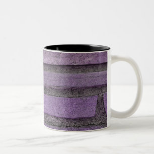 purple stones Two-Tone coffee mug