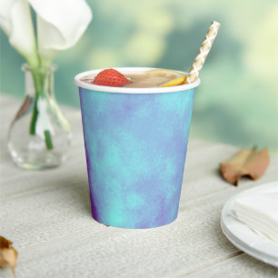 Purple Storm Cloud Effect Paper cup