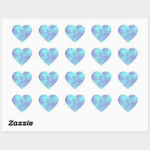 Purple Storm Heart Sticker