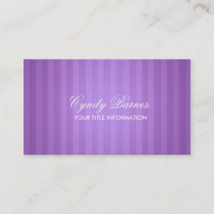 Purple Stripe Business Card