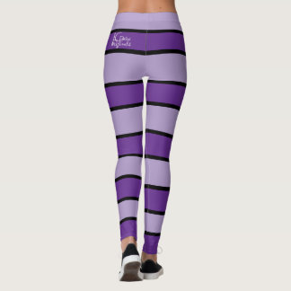 Purple Stripe Leggings