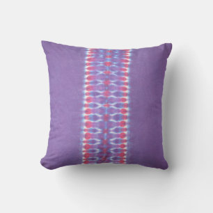 Purple Stripe Tie Dye American MoJo Pillow