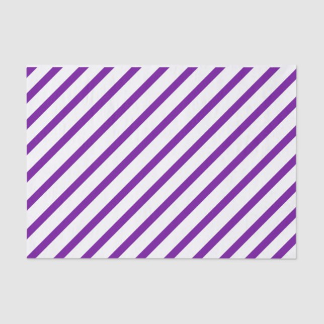 Purple Stripe Tissue Paper (Front)