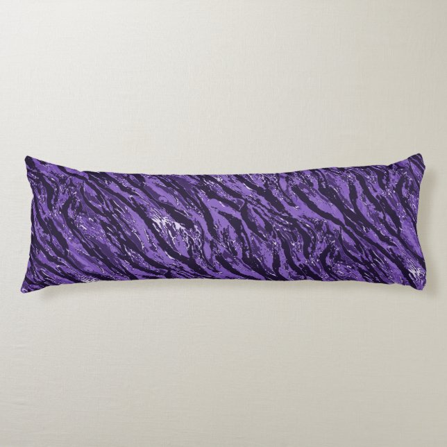 Purple Striped Camo Body Cushion (Front)