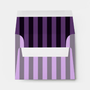Purple Striped Custom Envelope