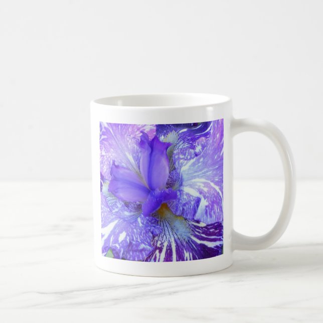 Purple Striped Iris Mug (Right)