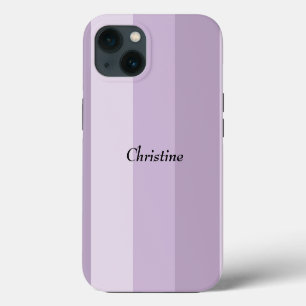 Purple Striped Ombre Custom iPhone 13 Case