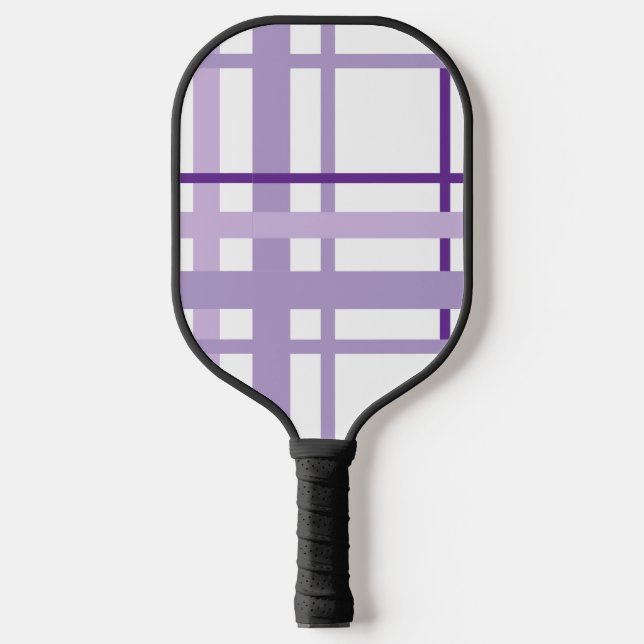 Purple Striped Pattern  Pickleball Paddle (Front)