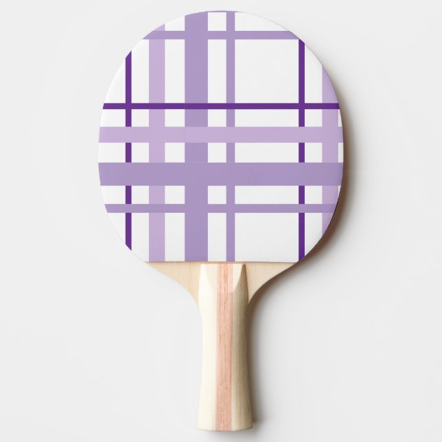 Purple Striped Pattern  Ping Pong Paddle (Front)