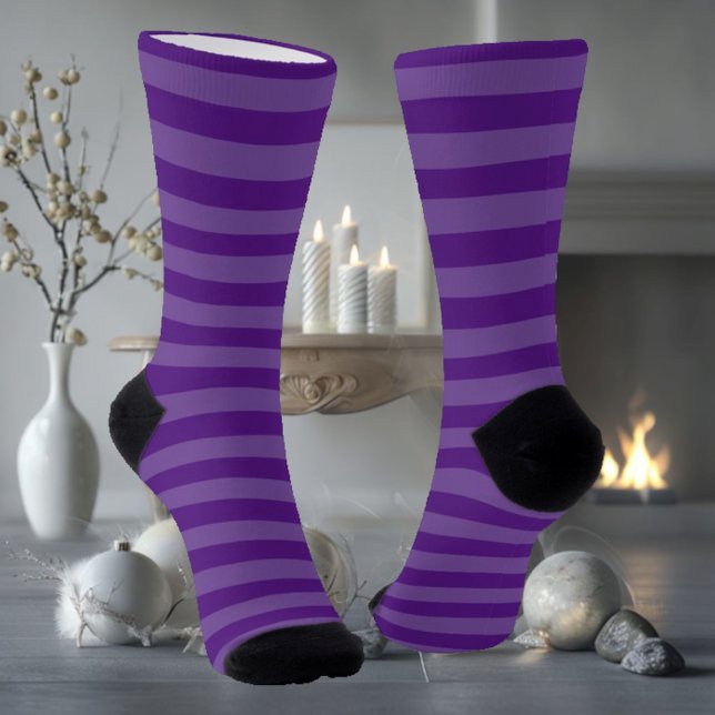 Purple Striped Socks (Creator Uploaded)