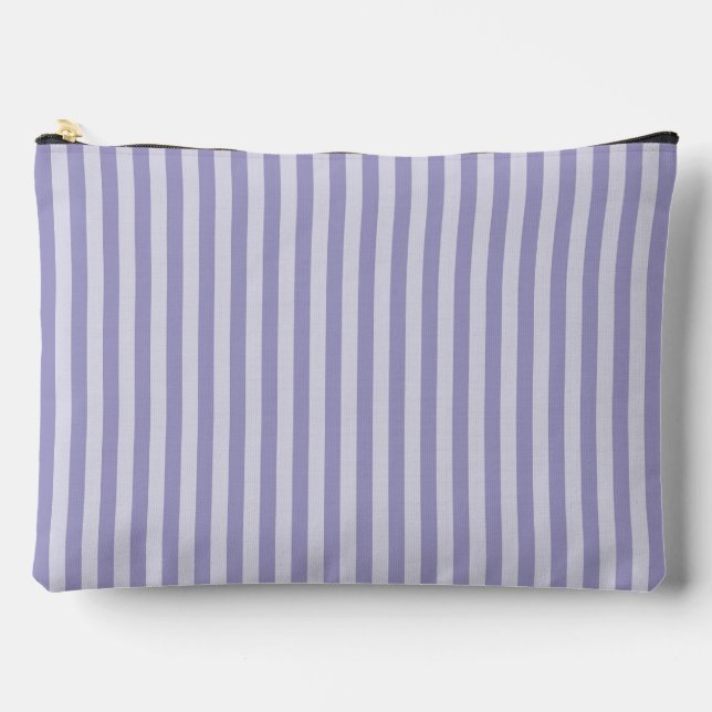 Purple Stripes Accessory Pouch (Front)