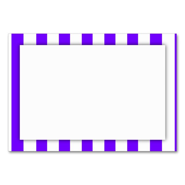 Purple Stripes (Add 2nd Colour) Table Number (Front)