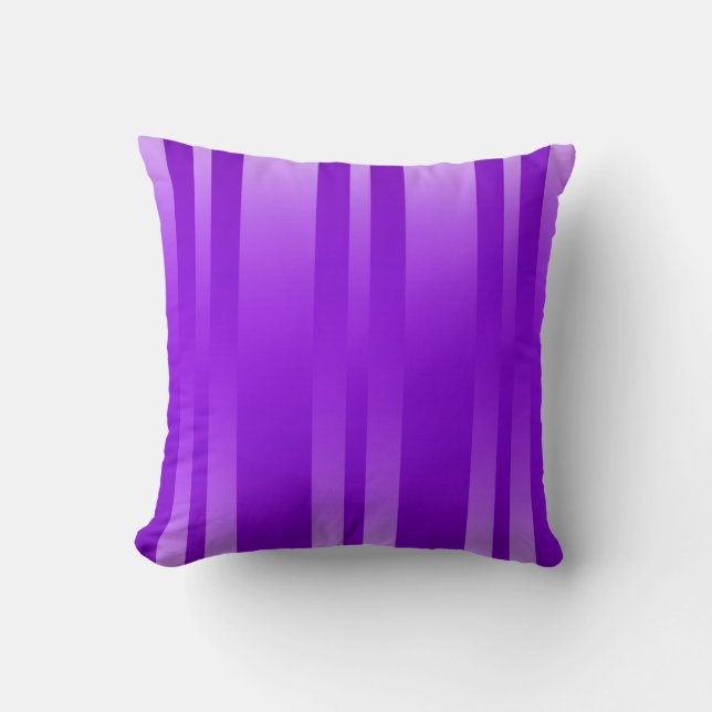 Purple Stripes Background Cushion (Front)