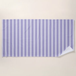 Purple Stripes Beach Towel