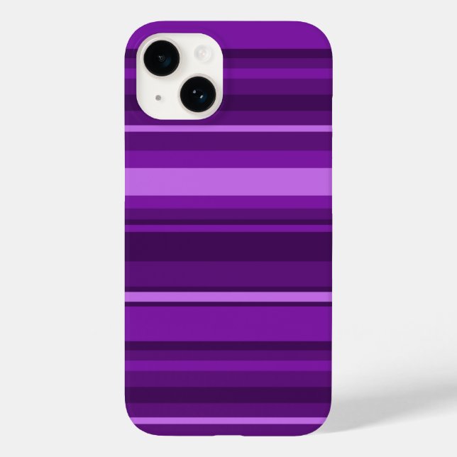Purple stripes Case-Mate iPhone case (Back)