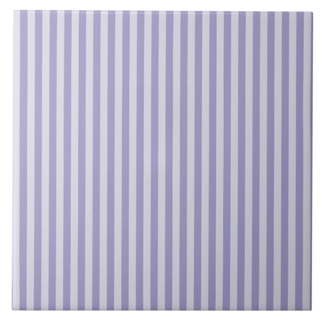 Purple Stripes Ceramic Tile (Front)