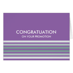 Purple Stripes Congratulation