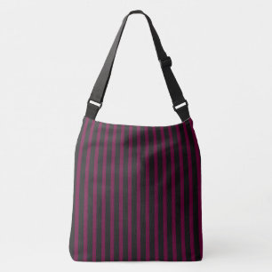 Purple Stripes Crossbody Bag