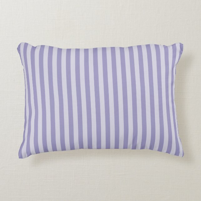 Purple Stripes Decorative Cushion (Front)