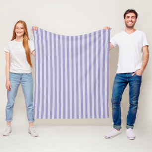 Purple Stripes Fleece Blanket