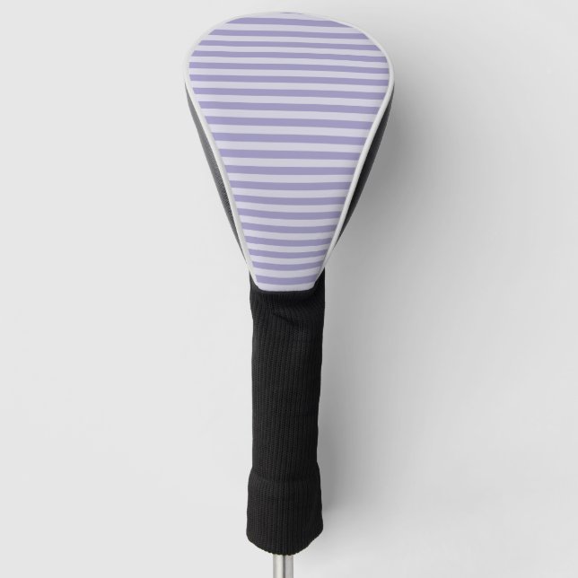 Purple Stripes Golf Head Cover (Front)