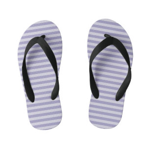 Purple Stripes Kid's Thongs