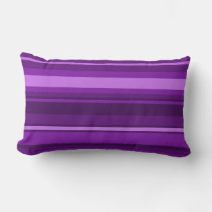 Purple stripes lumbar cushion