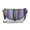 Purple Stripes Messenger Bag