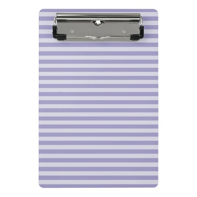 Purple Stripes Mini Clipboard (Front)