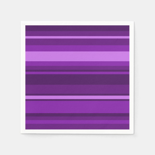 Purple stripes napkin (Front)