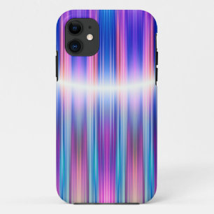 Purple stripes pattern iPhone 11 case