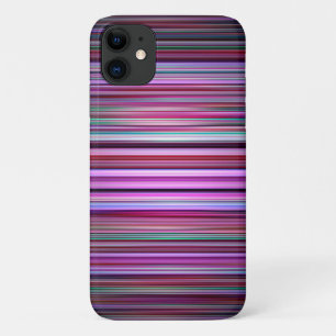 Purple stripes pattern iPhone 11 case