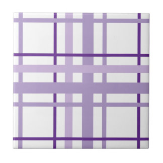 Purple Stripes Pattern  Ceramic Tile