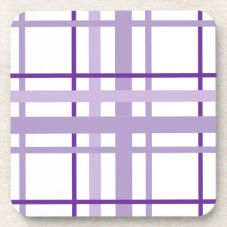 Purple Stripes Pattern  Coaster