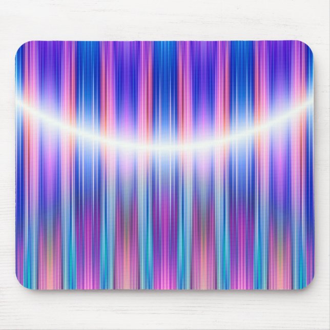 Purple stripes pattern mouse pad (Front)