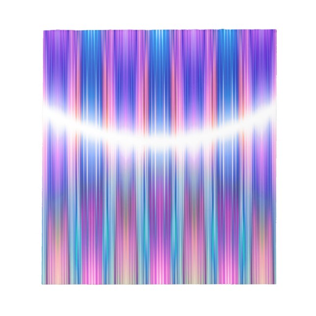 Purple stripes pattern notepad (Front)