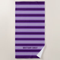 Purple Stripes Pattern Personalised