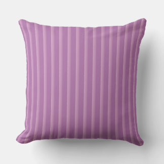 purple stripes pattern Throw Pillow