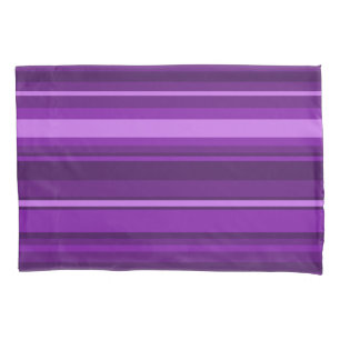 Purple stripes pillowcase
