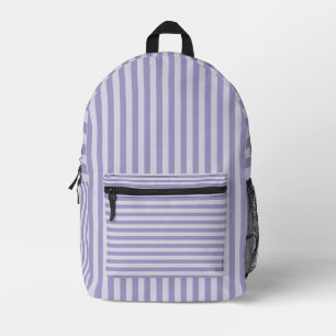 Purple Stripes Printed Backpack