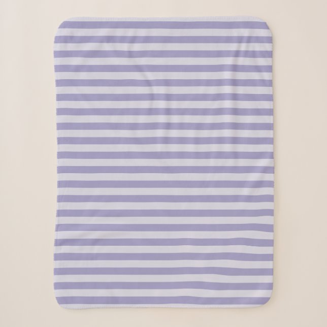 Purple Stripes Seamless Pattern Sherpa Blanket (Front)