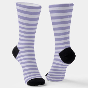 Purple Stripes Seamless Pattern Socks